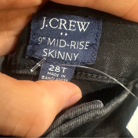 J crew Tall 9" mid-rise black skinny jean in signature stretch - Picture 4 of 5